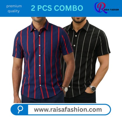2 PCS Half sleeve print shirt