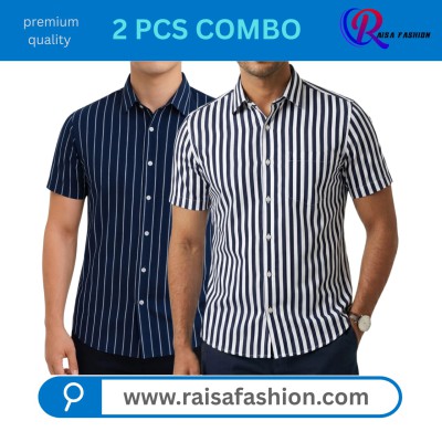 2 PCS Half sleeve print shirt