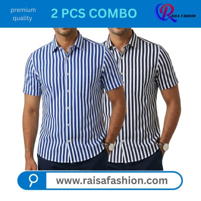 2 PCS Half sleeve print shirt