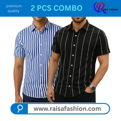 2 PCS Half sleeve print shirt