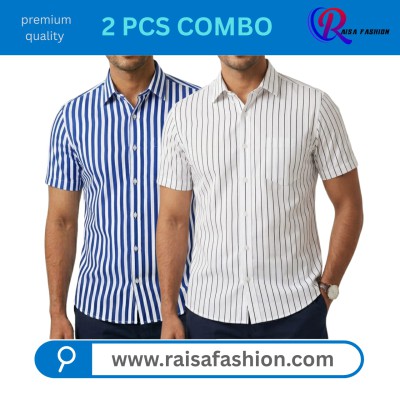 2 PCS Half sleeve print shirt
