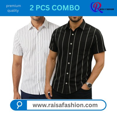 2 PCS Half sleeve print shirt