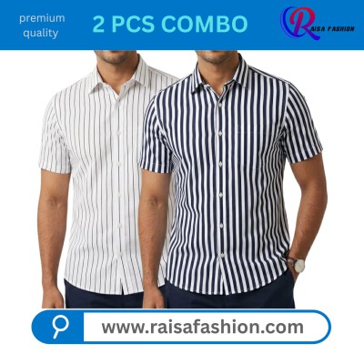 2 PCS Half sleeve print shirt