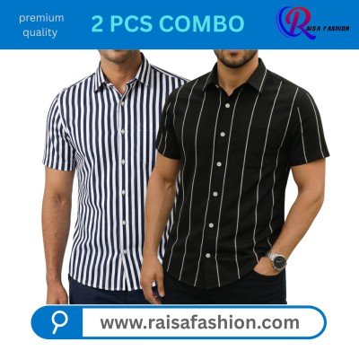 2 PCS Half sleeve print shirt