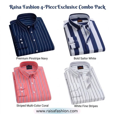 4 Pcs full sleeve check shirt