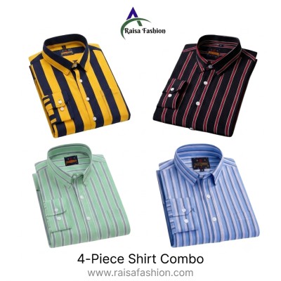 4 Pcs full sleeve check shirt