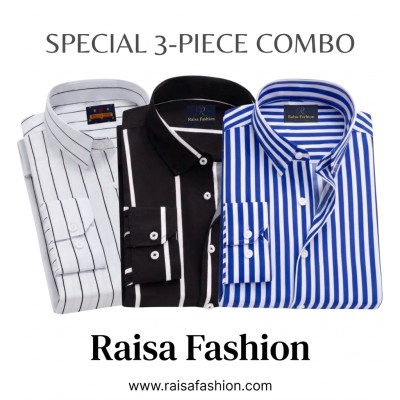 3 Pcs full sleeve check shirt