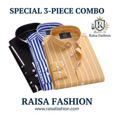 3 Pcs full sleeve check shirt