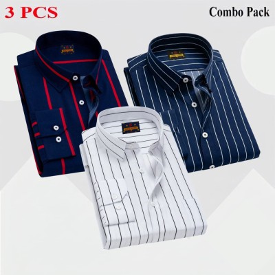 3 Pcs full sleeve check shirt