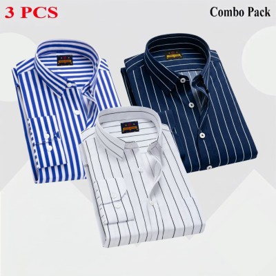 3 Pcs full sleeve check shirt