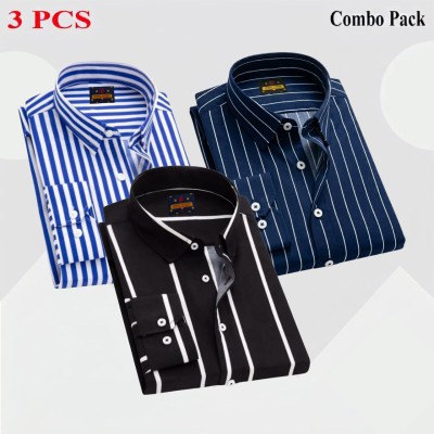 3 Pcs full sleeve check shirt