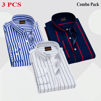 3 Pcs full sleeve check shirt