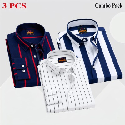 3 Pcs full sleeve check shirt