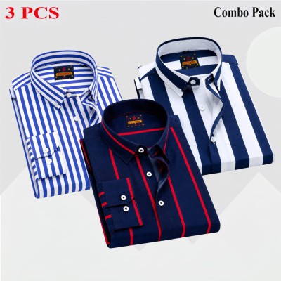3Pcs full sleeve check shirt