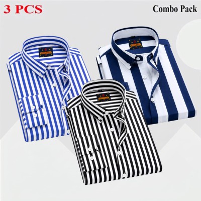3 Pcs full sleeve check shirt