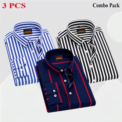 3 Pcs full sleeve check shirt