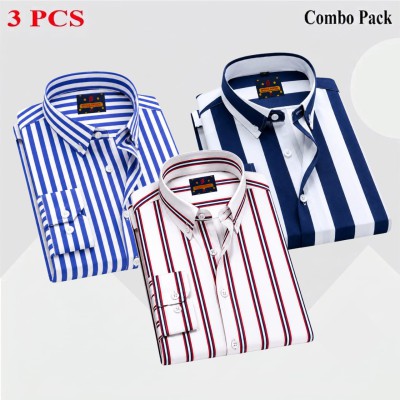 3Pcs full sleeve check shirt