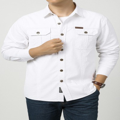 Long sleeve double pocket shirt