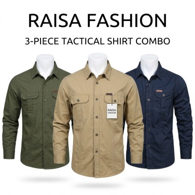 Long sleeve double pocket shirt