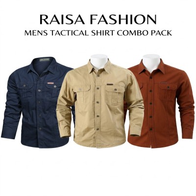 Long sleeve double pocket shirt