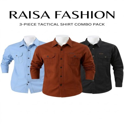 Long sleeve double pocket shirt