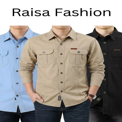 Long sleeve double pocket shirt