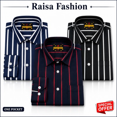 3 Pcs full sleeve check shirt