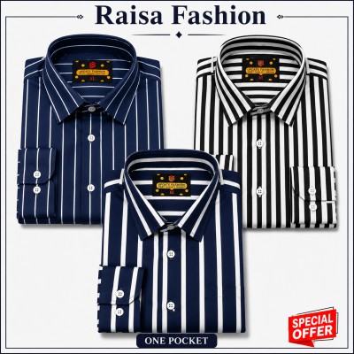 3 Pcs full sleeve check shirt