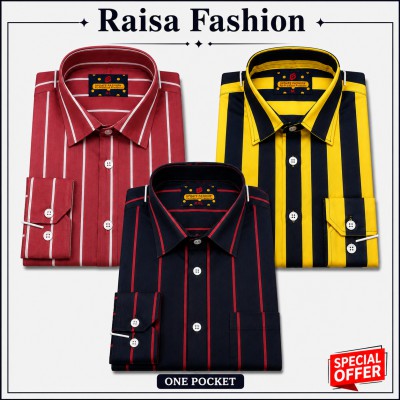 3 Pcs full sleeve check shirt