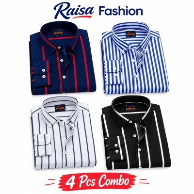 4 Pcs full sleeve check shirt