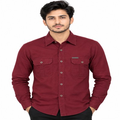 Long sleeve double pocket shirt