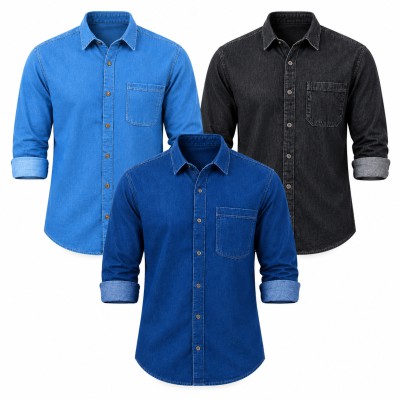 Denim full sleeve shirt