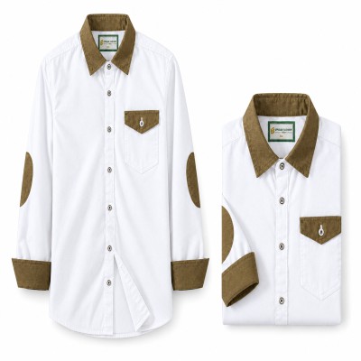 New denim 1 pocket Contrast Shirt
